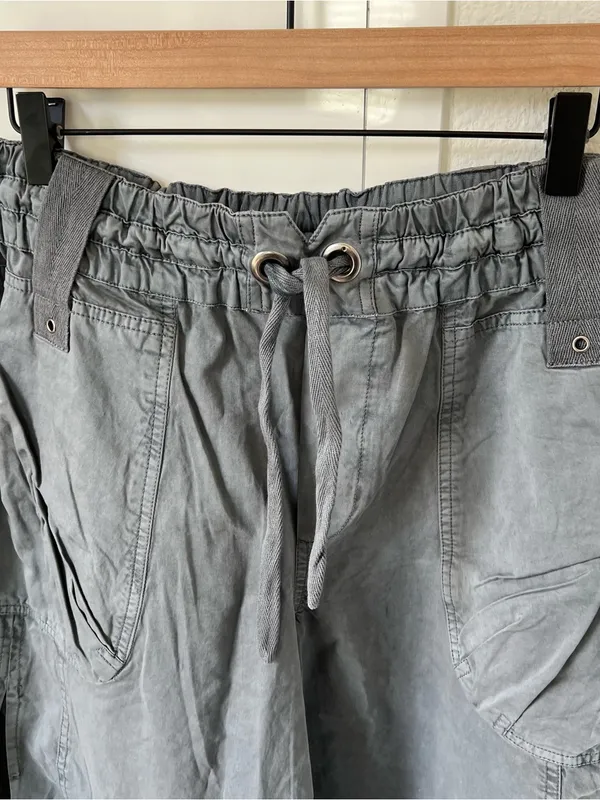 Free People We The Free Onset Pull-On Cargo Pants Steel Blue / Grey New w/ Flaw - Image 5
