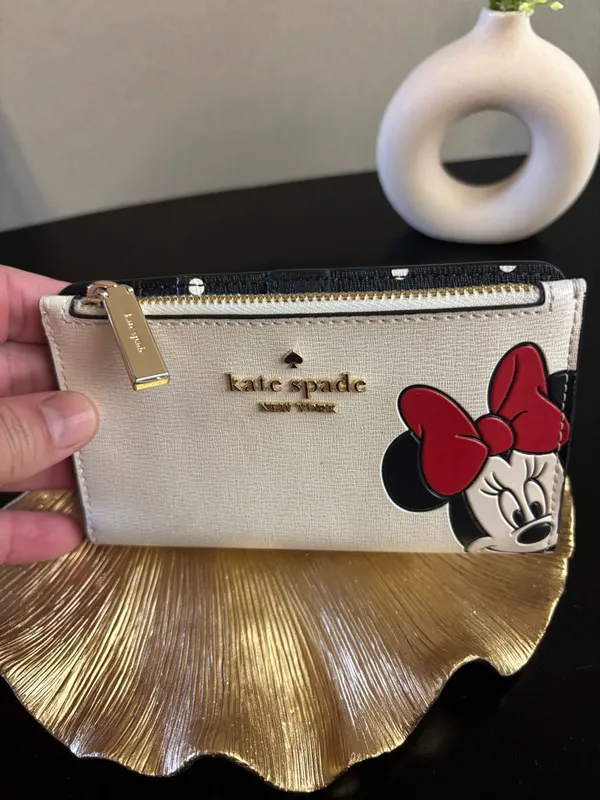 NWT Kate Spade x Disney Minnie Mouse Zip Around Continental Wallet – Rare & Cute - Image 2