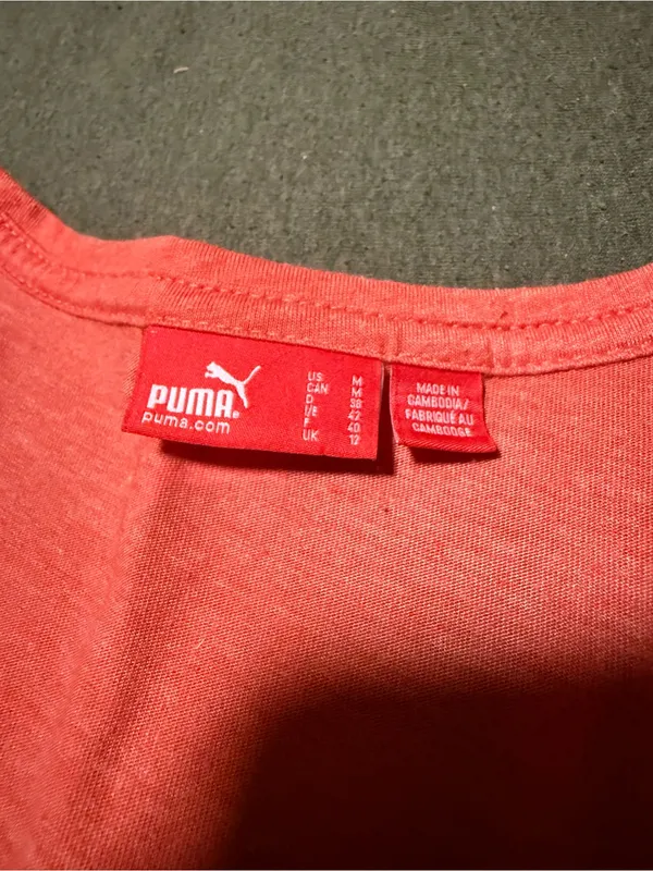 Puma Coral V-Neck Short Sleeve Tee - Image 3