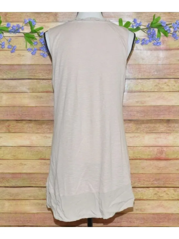 LOGO By Lori Goldstein Ladies Brown Tank Top Size M Casual Neutral Closet Staple - Image 6