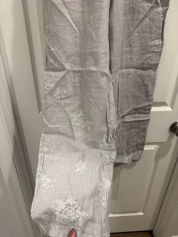 Linen pants Gray - Image 2