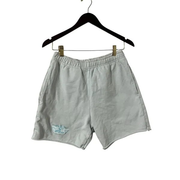 BOYS LIE Blue Graphic Fleece Casual Sweat Shorts - Image 4