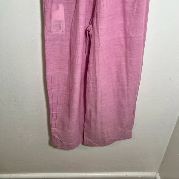 Nicobar Women's Size XS‎ Serene Pant Lilac Purple Wide Leg Gathered 100% Cotton - Image 13