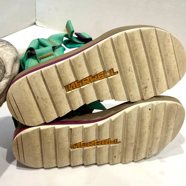 Merrell Alpine Strap Sandals Womens 9 Teal Purple Adjustable Webbing J003564 - Image 6