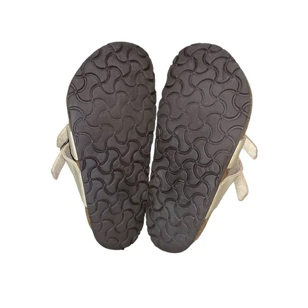 Birkenstock Mayari Birko-Flor Strappy Toe Loop White Faux Leather Sandals EU 36 - Image 7