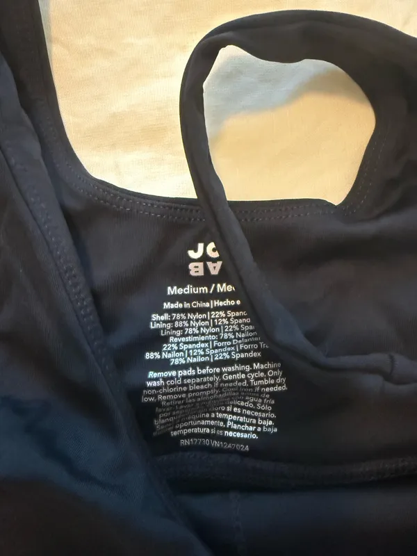 JoyLab Black Scalloped Workout Set  - Image 3