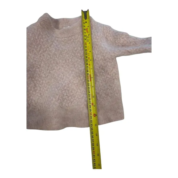 Lululemon Alpaca Wool Blend Cropped Crewneck Sweater Size S Pink - Image 2