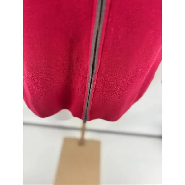 Eddie Bauer Sport Snowflake Full Zip Sweater Jacket XL Red - Image 15