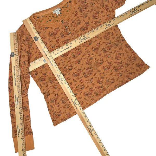Sundance Women's Thermal Knit Pajamas Set Size Small Floral Long Sleeves - Image 11