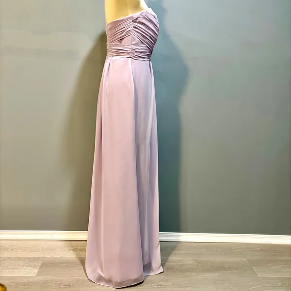 Flowy Iris Lavender Strapless Chiffon Wedding Guest HOCO David's Bridal 14 - Image 6
