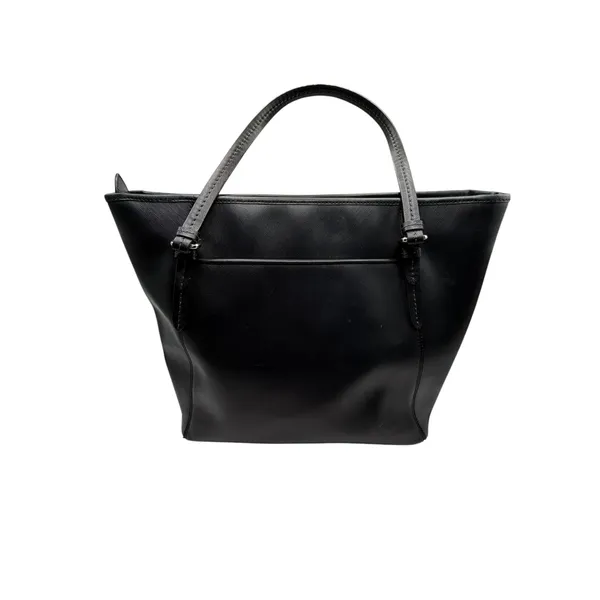 Coach Purse Black‎ Peyton Saffiano Leather Zip Top Tote Shoulder Bag Logo Charm - Image 3