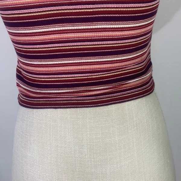 American Eagle Outfitters Soft & Sexy Striped Red Tube Top Strapless Siz… - Image 7