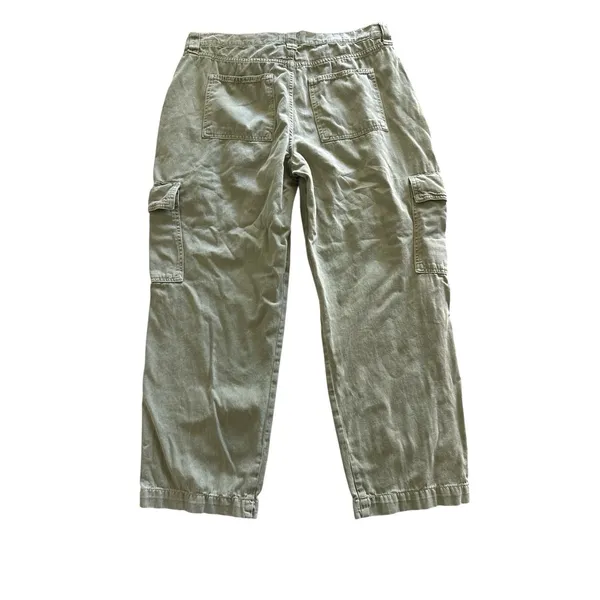 Boden Cargo Trousers Pants Size 10‎ Olive Green Patch Pockets High Waist - Image 7