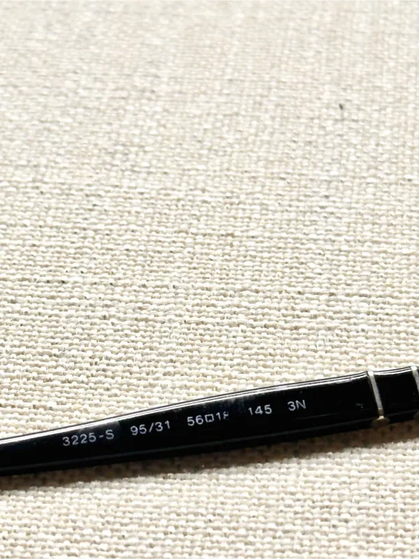 Persol PO3225S 95/31 Black Rectangle Sunglasses Handmade in Italy - Image 11