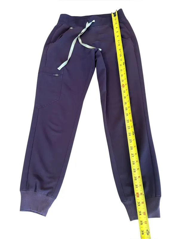 FIGS Zamora Joggers Scrub Bottoms Purple Shadow Womens Size XXS Petite - Image 5