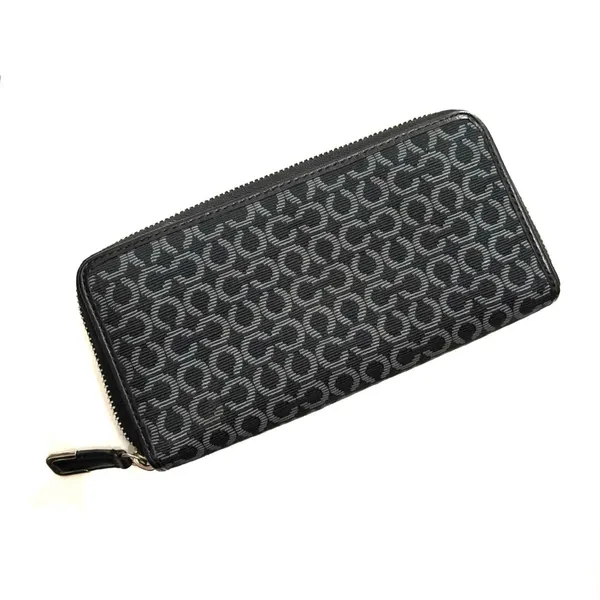 Coach Madison needlepoint accordian wallet op art fabric - Image 2