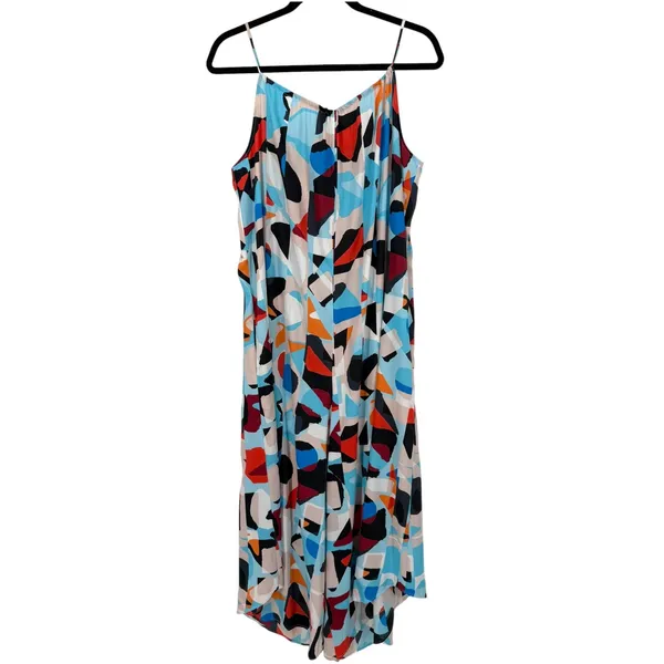 NWT Anthropologie Women's Breezy Wide Leg Jumpsuit Geometric Print Size‎ Small - Image 4