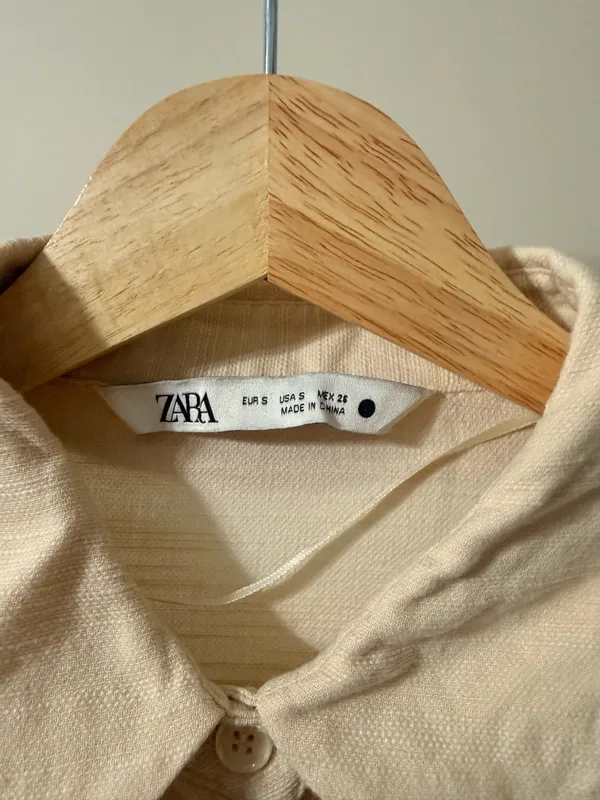 ZARA Leaf cropped blouse - Image 2