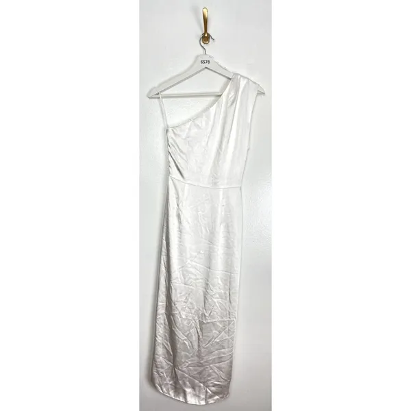 ELLIATT Cassini One-Shoulder Dress in Ivory Size X-Small - Image 8