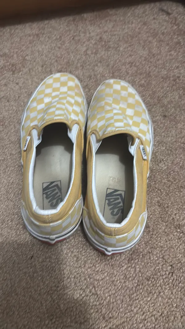Slip-On Vans Checkered Yellow - Image 2