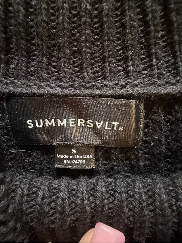 Summersalt The High Neck Sweater Vest Size Small Organic Cotton - Image 3