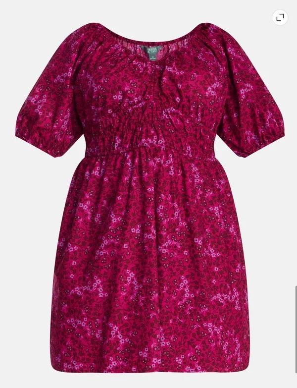 Terra & Sky Cinched waist mini dress - Image 3