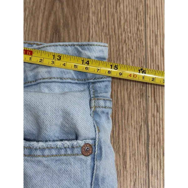 Aeropostale Womens Low Rise Baggy Jeans‎ Light Wash Denim Size 0 Short - Image 5
