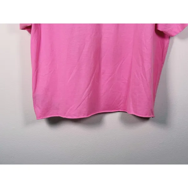 Aviator Nation Womens Venice Surfer Graphic Tee Size L Pink Raw Hem Indie Casual - Image 10