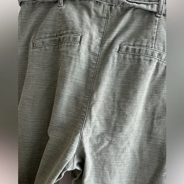Express Vintage Ankle Extreme High Rise Pants, Army Green, Size 12R - Image 15