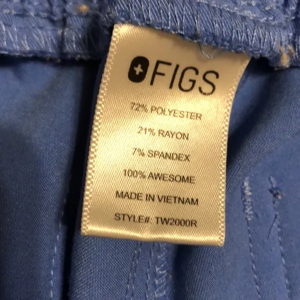 Figs Yola Skinny Scrub Pants Women’s Size Small Ceil Blue Color - Image 8