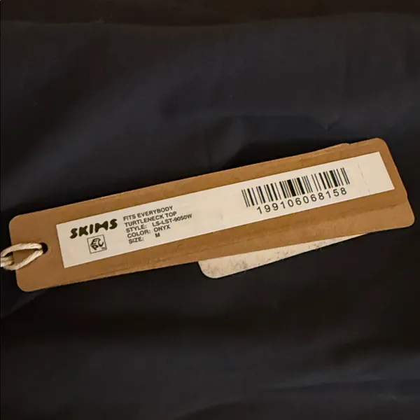 SKIMS Fits (G14) Everybody Turtleneck Top M NWT Onyx - Image 5