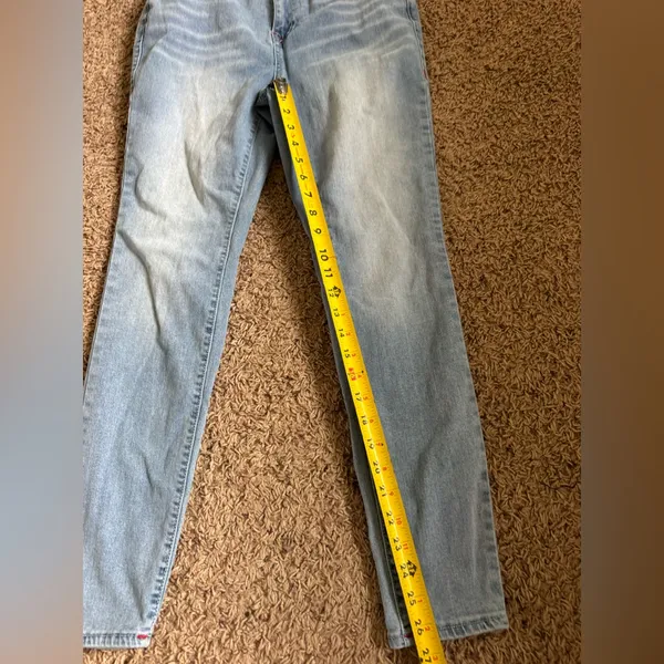 True Religion Halle High Rise Super Skinny Jeans Light Blue size 30 - Image 4