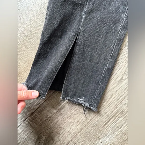 Abercrombie & Fitch The Skinny High Rise Jeans Curve Love Black Gray Size 33 16S - Image 3