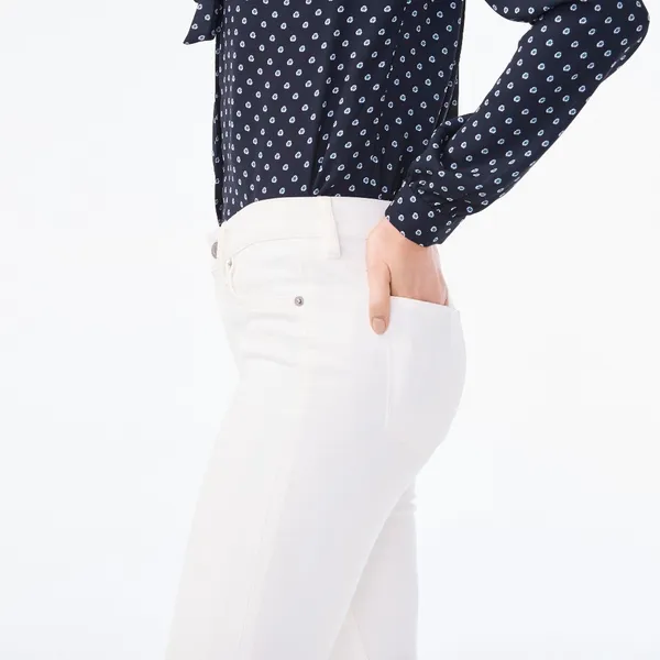 NWT J. Crew 8" Midrise Skinny Jean in White Denim - Image 3