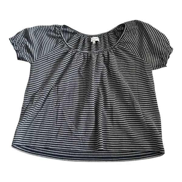 Madewell Texture And Thread Peasant Top In Stripe - Image 2