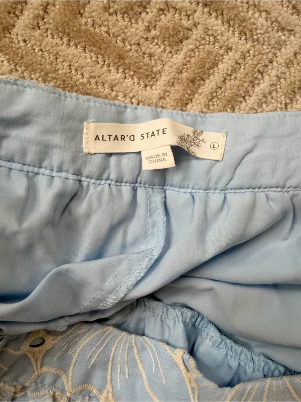 Altar’d State Blue Eyelet Set - Image 7