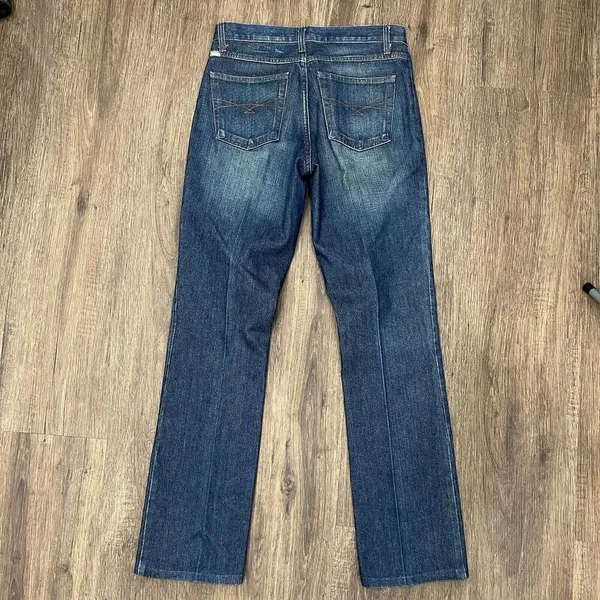 Cruel Girl Slim Juniors Size 9 Long Bootcut Jeans Dark Wash‎ Western Mid Rise - Image 3