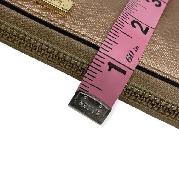 Kate Spade Leather Rose Gold Accordion Wallet - Image 12