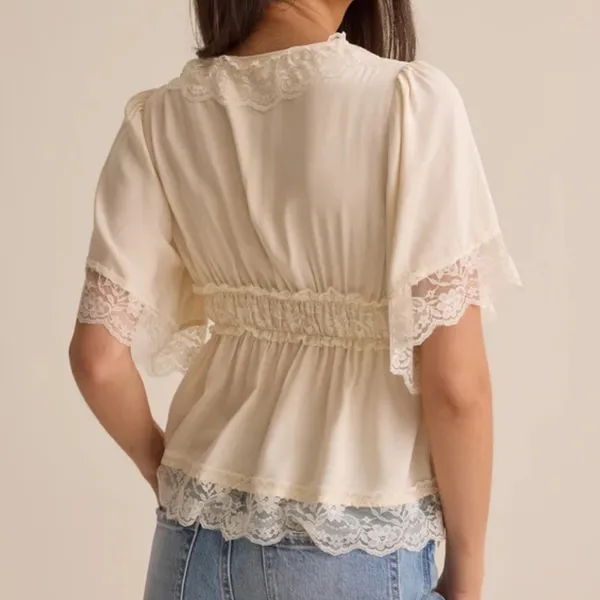 Altar’d State Evanelle Lace Babydoll Top Size XXS - Image 4