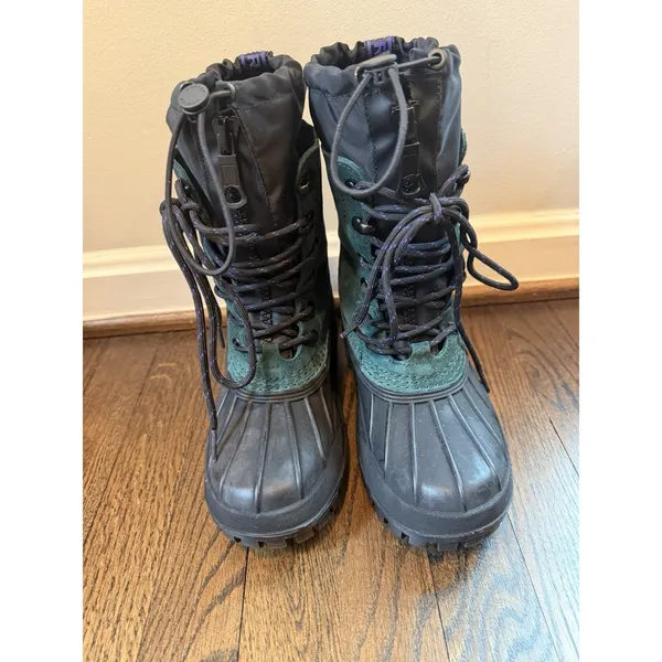 Hunter Skylar Waterproof Boot Green/black Women's Sz 7 $225 - Image 3