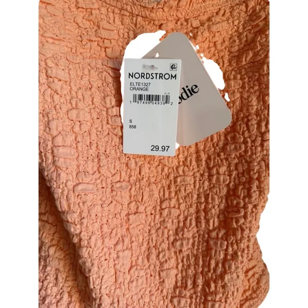 Elodie Coral Textured Lace Bodysuit NWT Small Nordstrom - Image 5