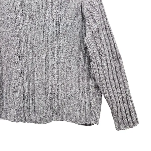 Purple Chunky Oversized Ribbed Y2K Vintage‎ Soft Erika Chenille Sweater Plus 2X - Image 11