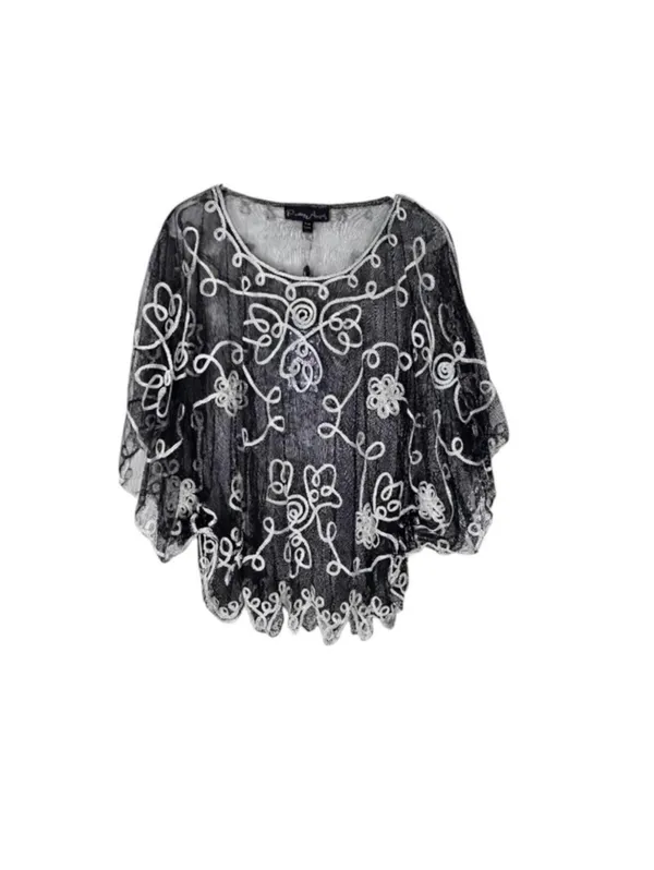 Women's Black and White Blous - Image 2