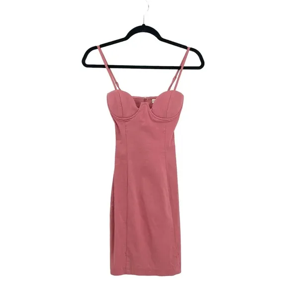 ASOS‎ Rare London Pink Midi Cup Dress Size US 2 - Image 3