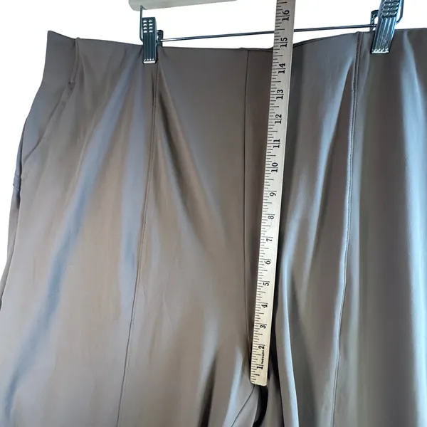 Old Navy PowerSoft Go-Dry Wide Leg Pants Tan Brown Plus Size‎ 3X High Waist New - Image 6