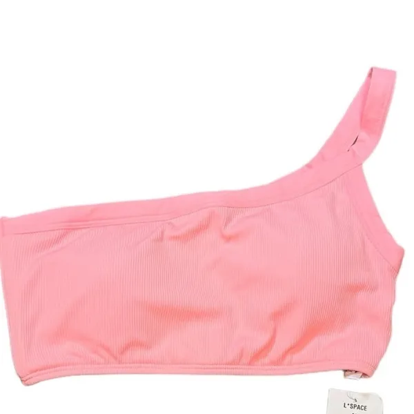 L*Space Ribbed Axel Bikini Top in‎ Crystal Pink Medium NWT Style RHAXT22 CRP - Image 3