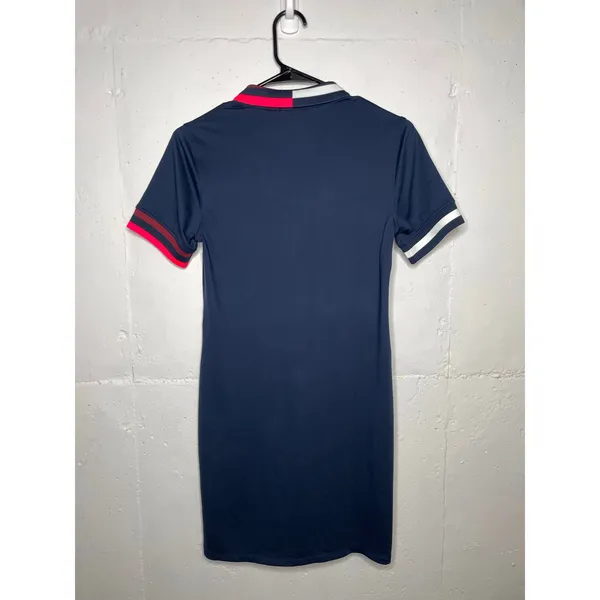 NEW G/Fore Contrast Collar Polo Dress S Twilight Tech Pique Womens Golf Size XS - Image 7