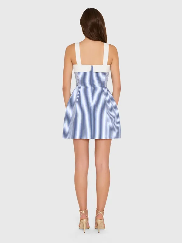 Amanda Uprichard Mindy Dress in Bayhaven Stripe L - Image 6