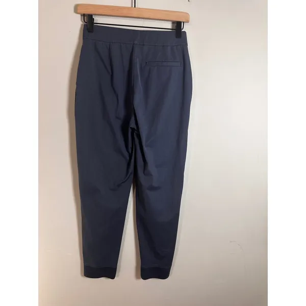 Ministry of Supply‎ Womens Kinetic Pull-On Pants Navy Blue Stretch Trousers 0 - Image 2