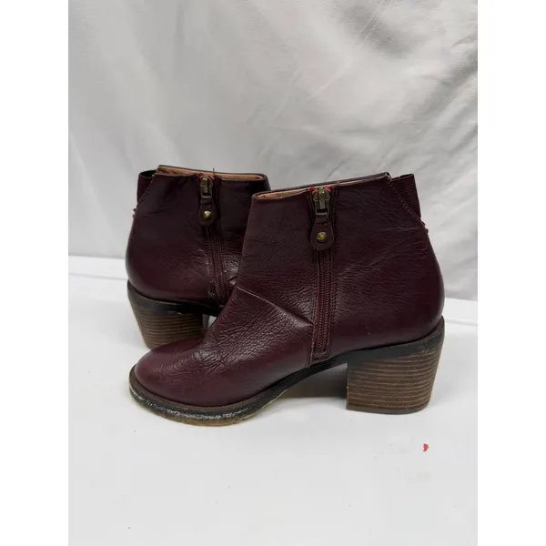 Gentle Souls by Kenneth Cole Women's Blakely Ankle Leather Bootie in‎ Merlot 5.5 - Image 5